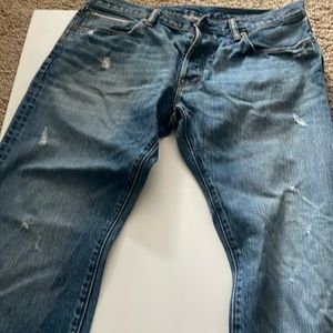 Gap men’s low rise straight button fly jeans 35x30